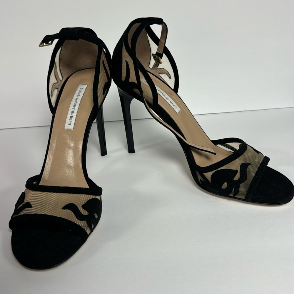 DVF Diane Von Furstenberg Vanessa Ankle Strap High Heel Sandal